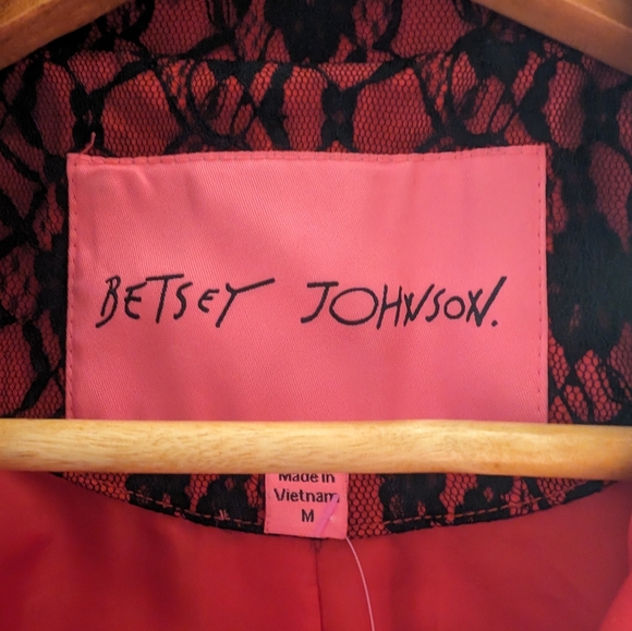 Betsy Johnson Trench Coat Style Jacket - Picture 3 of 6